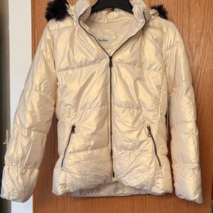 Stylish Cream Puffer Jacket for Kids
